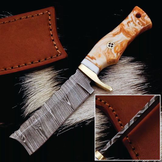 Custom Handmade  Bull Cutter Knives ,Leather Sheath